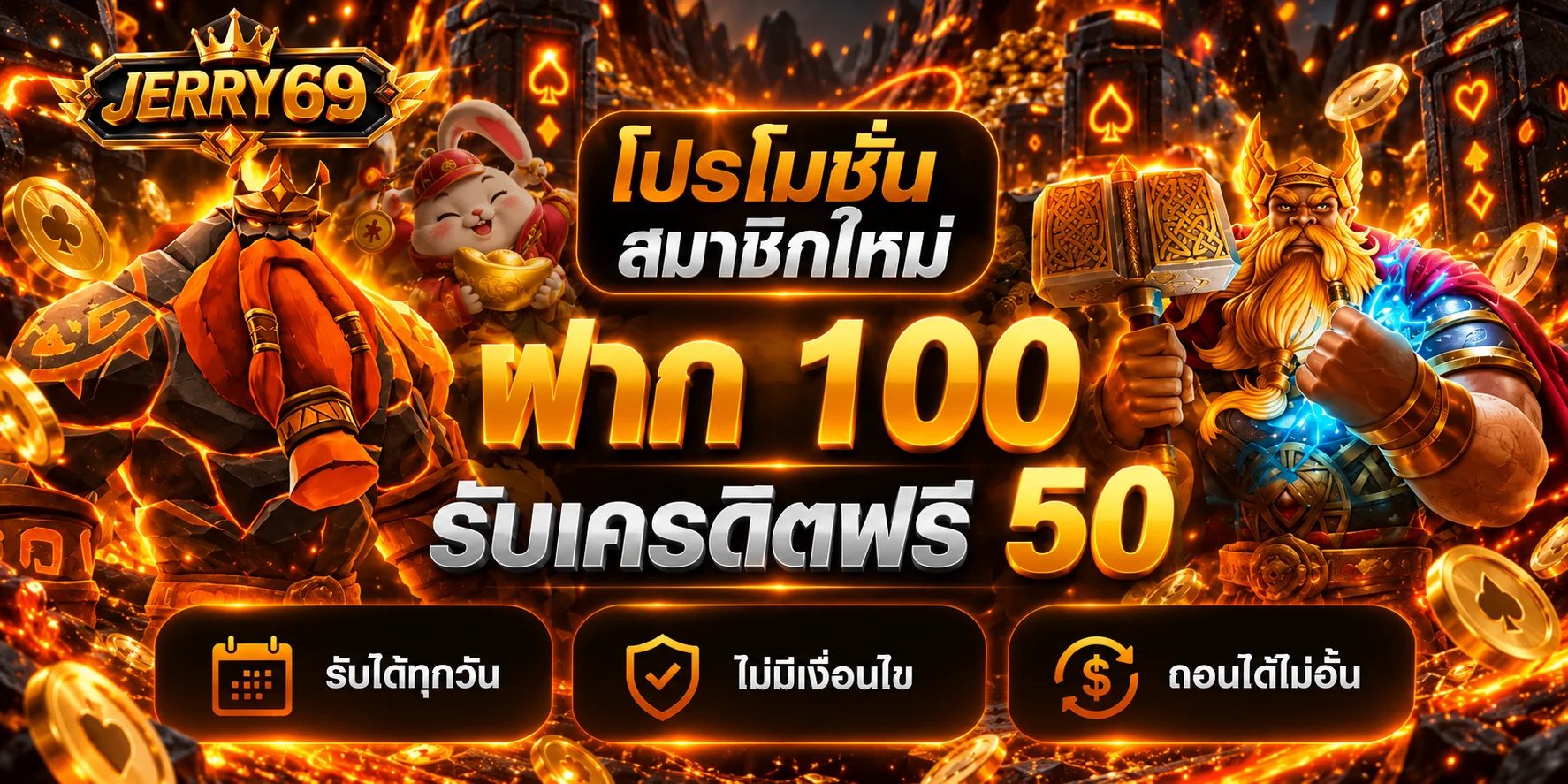 JERRY69 ทางเข้าเล่นสล็อตเว็บตรง ฝากถอนออโต้